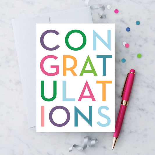 “Congratulations” Greeting Card.