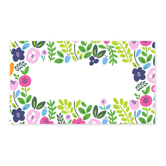BRIGHT FLORAL PLACE CARD