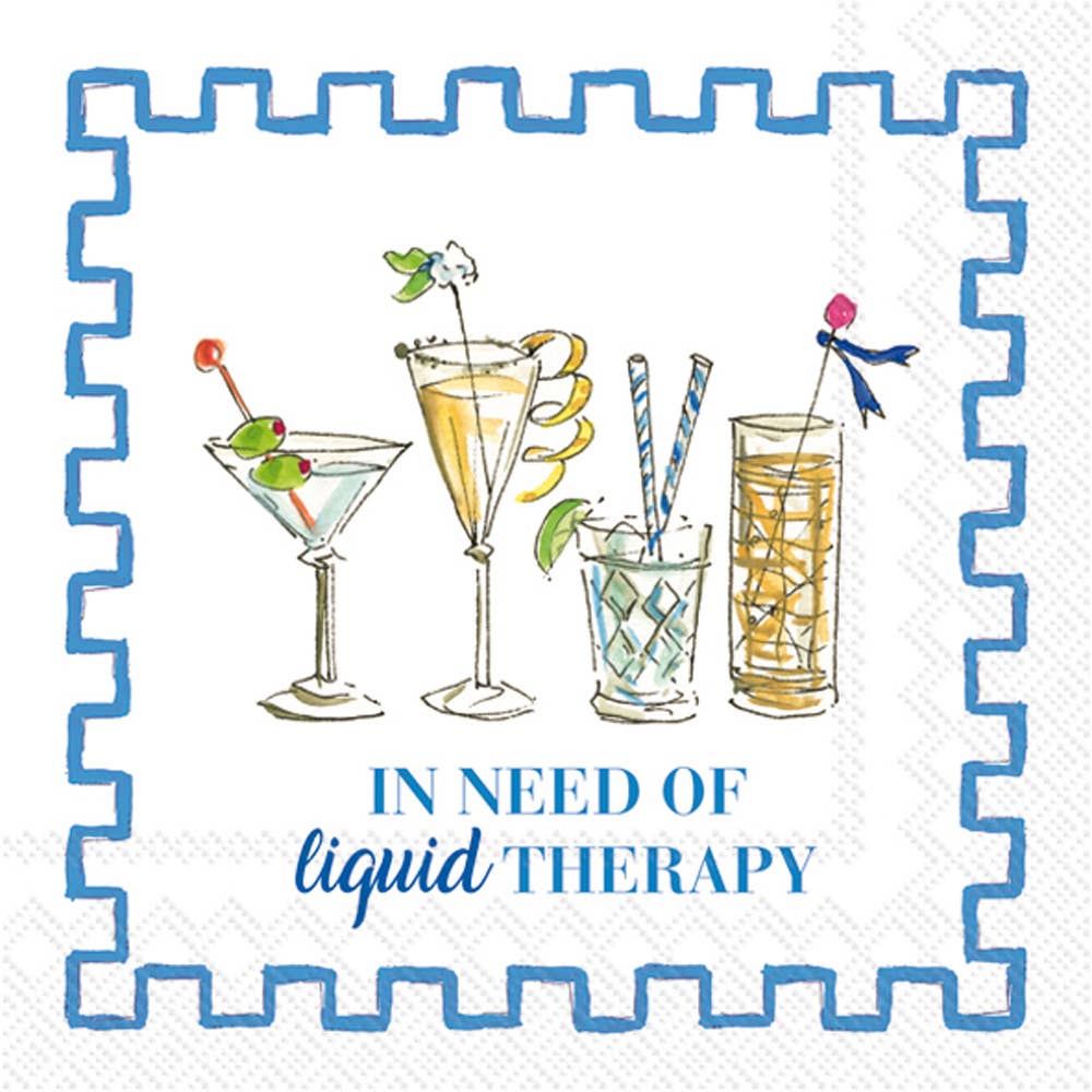 Paper Cocktail Napkin Pack of 20 Liquid Therapy Rosanne Beck