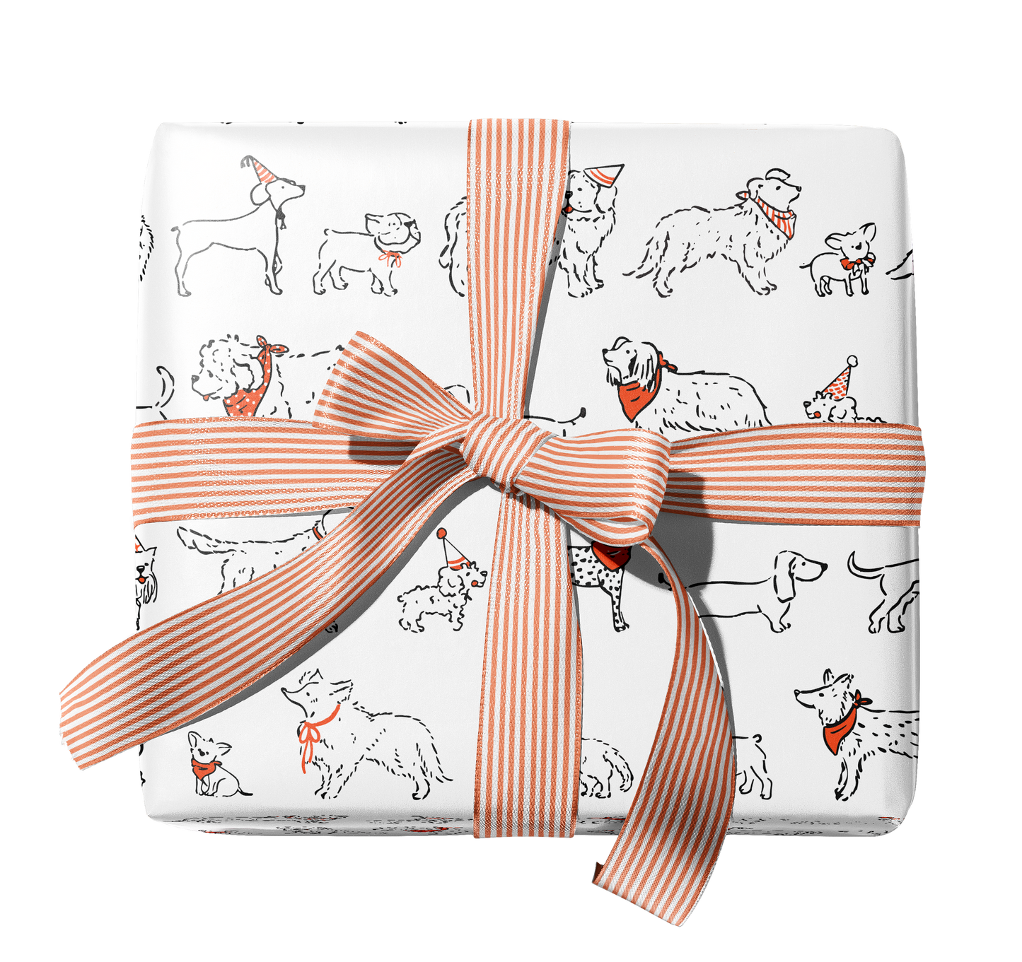 Party Dogs Gift Wrap Double-Sided