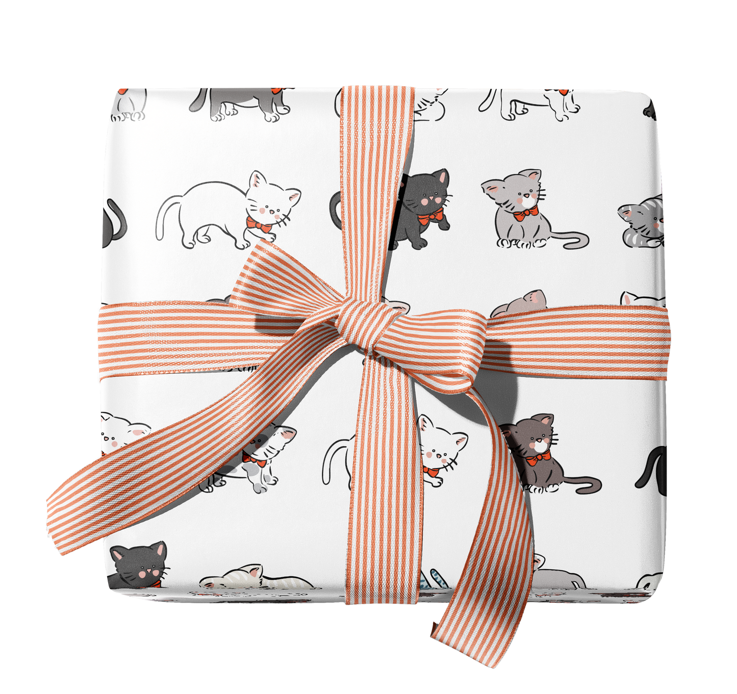 Kittens in Bow Ties Gift Wrap Double-Sided