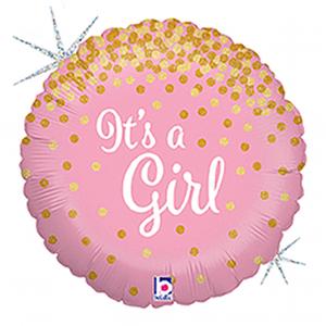 It's a Girl foil balloon 18"