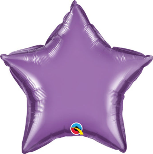 Star Chrome Purple mylar balloon
