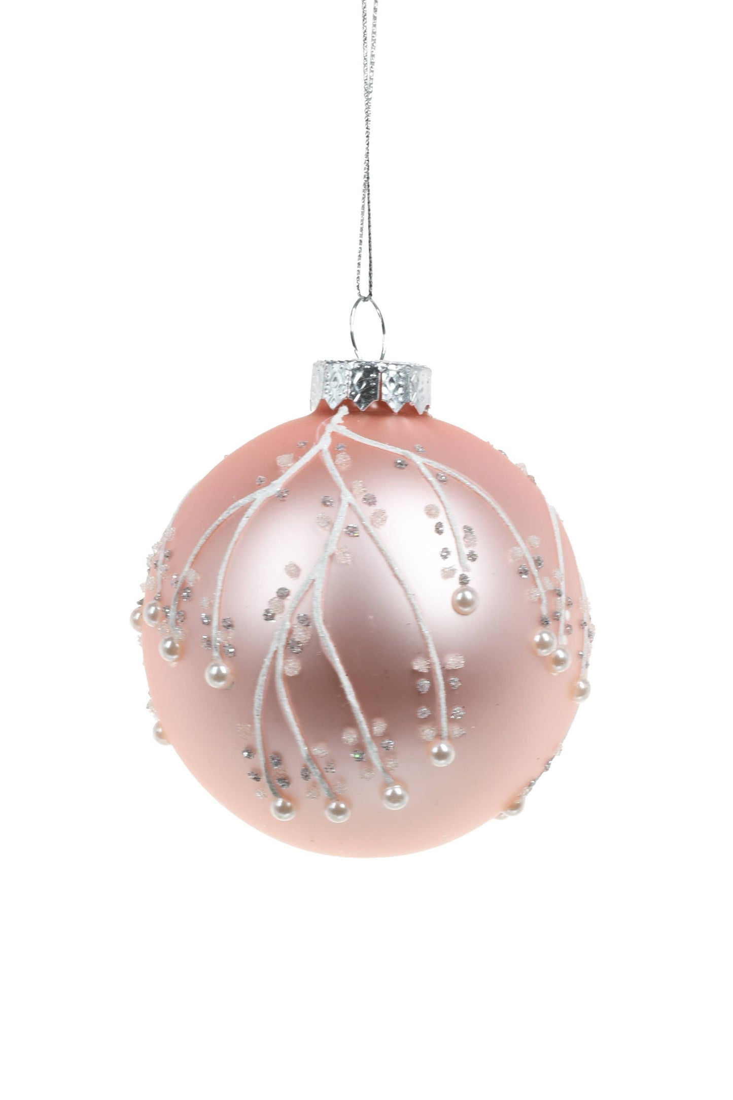Pink Hanging Ball Ornament