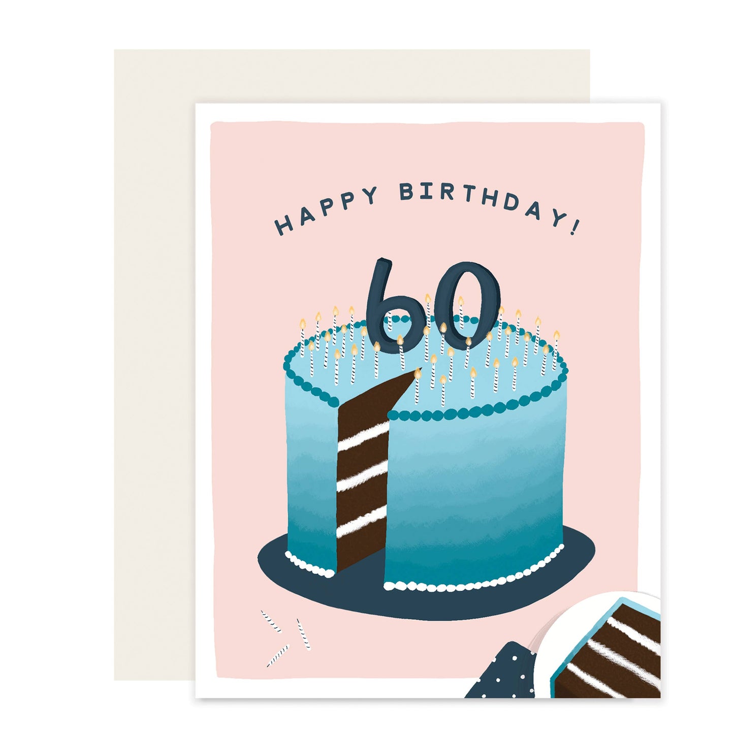 60 Cake Birthday Card