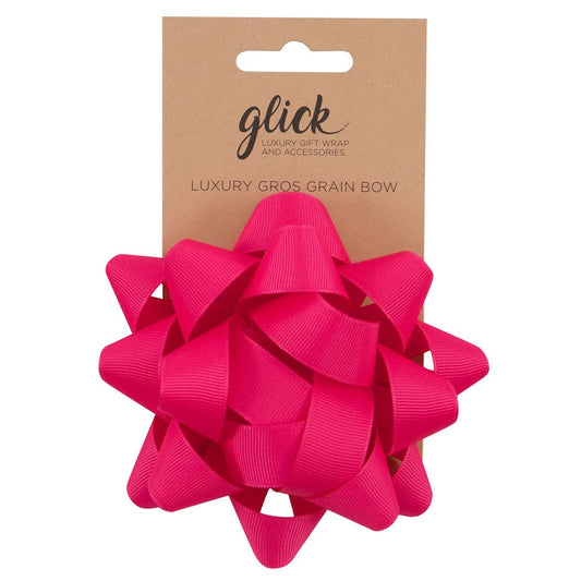 FABRIC BOW   HOT PINK