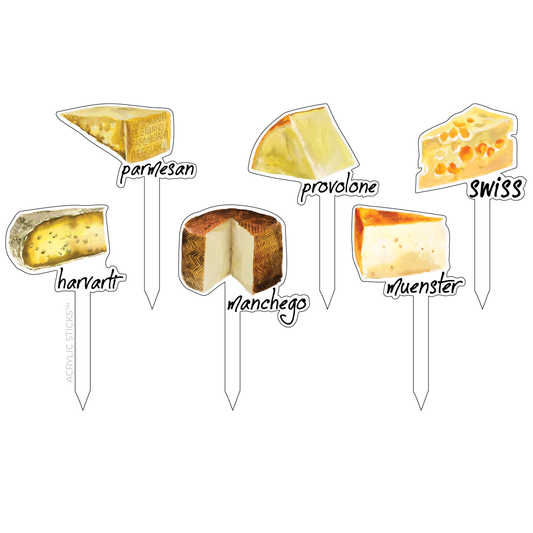 CHEESE PLEASE FROMAGE ACRYLIC STICKS COMBO