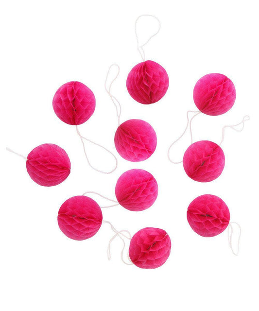 Honeycomb Mini Balls 2"- - hot pink