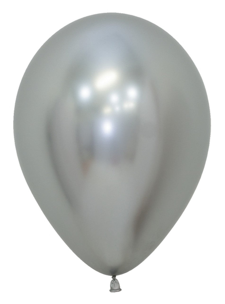 Chrome Silver Latex Balloon 11"