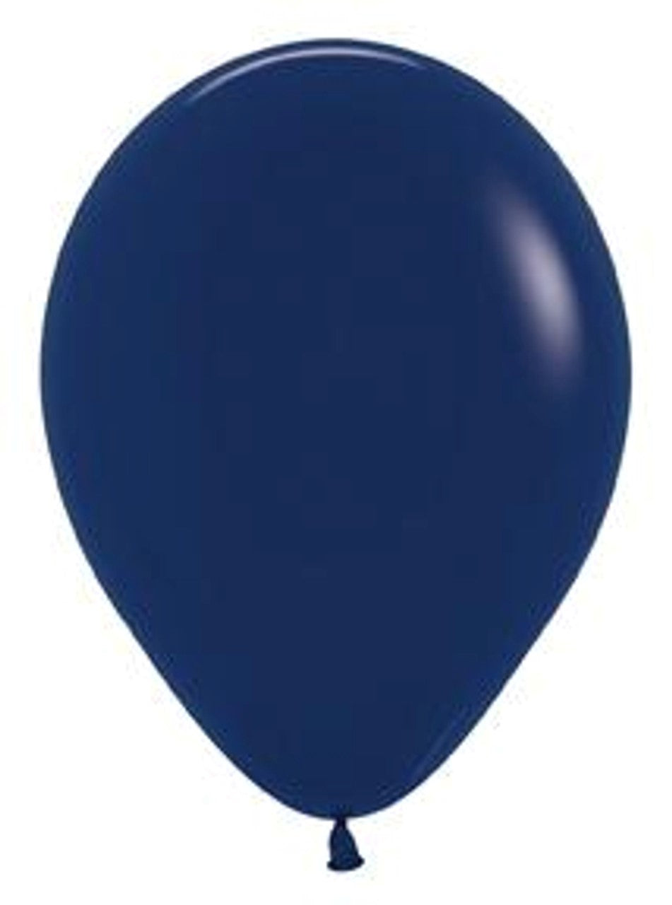 Navy latex balloon 11"