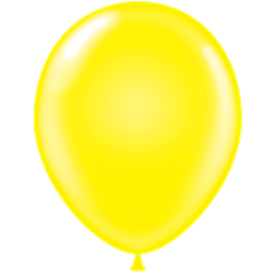 Yellow latex balloon 11"