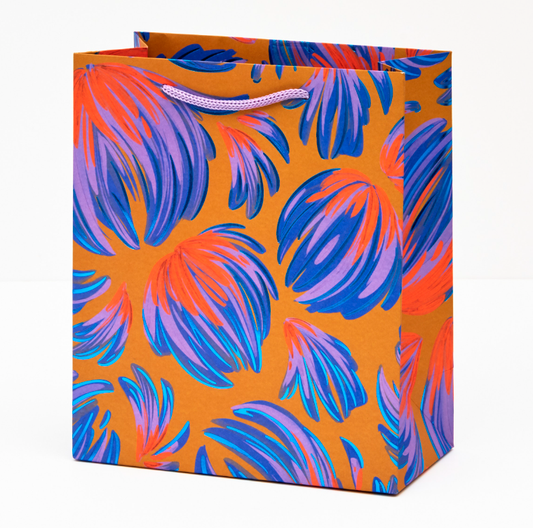 Floral Feather Gift Bag -Medium