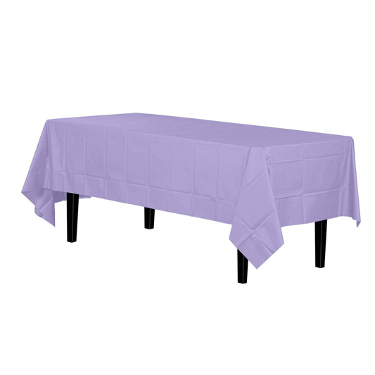 Premium Lavender Disposable Plastic Tablecloth | 54x108In.