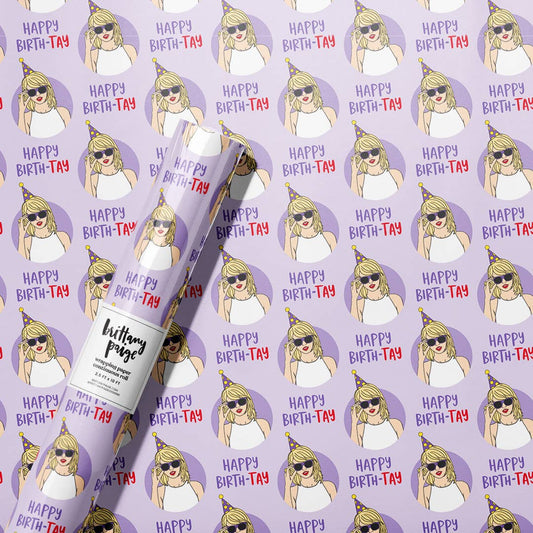 Happy Birth-Tay Wrapping Paper - Taylor Swift