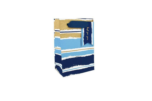 Blue Painterly Small Gift Bag