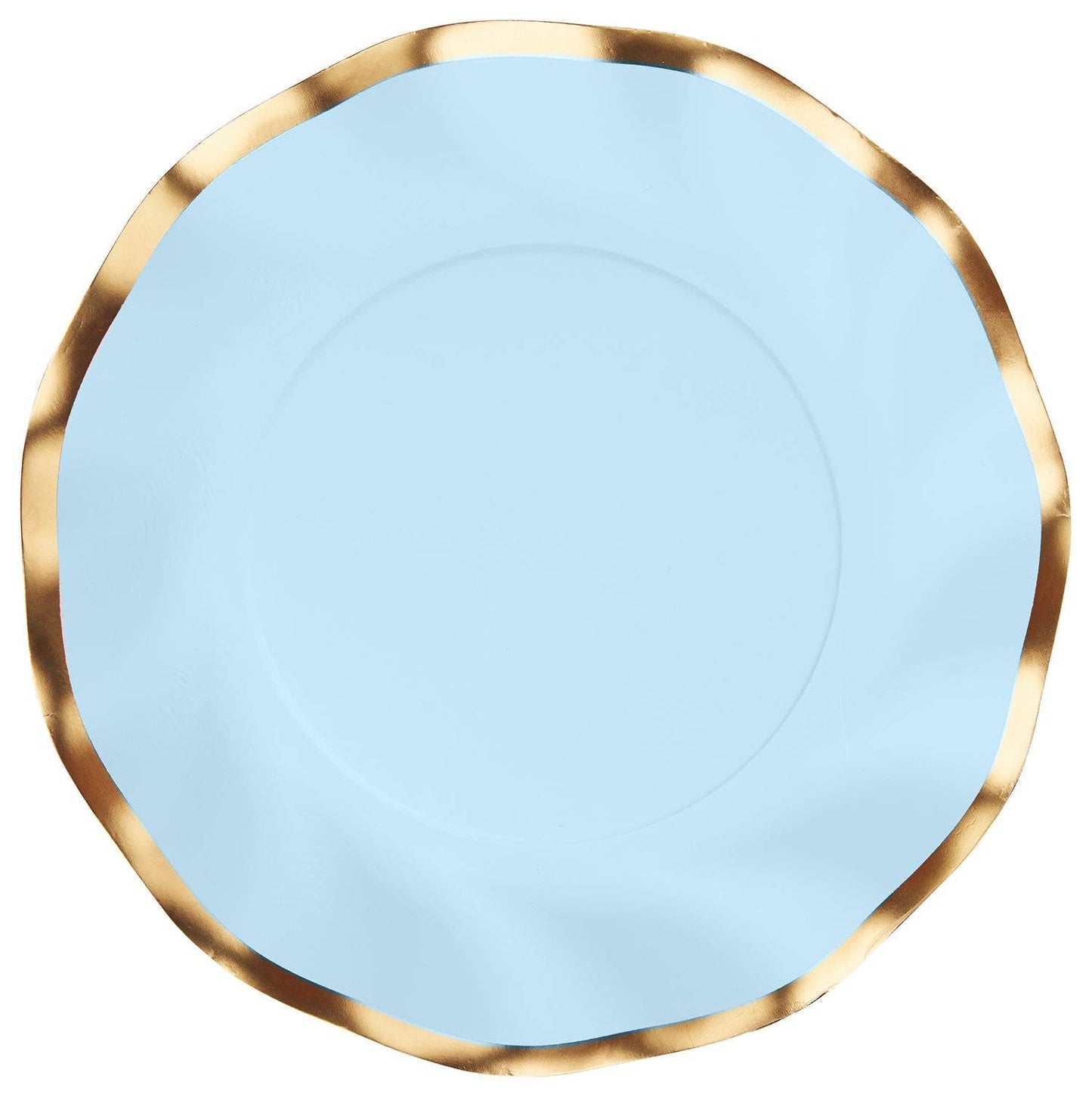 Wavy Salad Plate Everyday Sky Blue/8ct