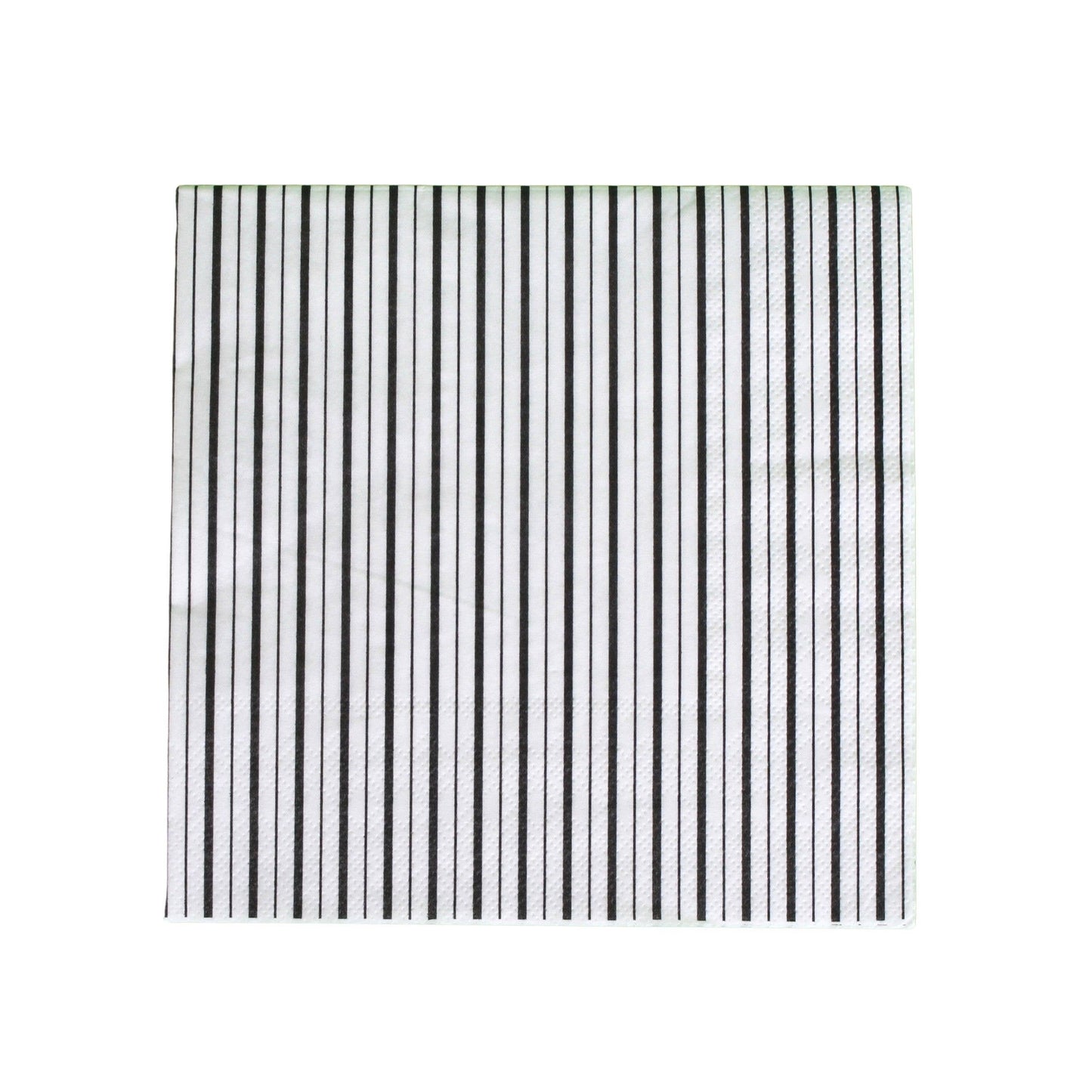 Black and White Fine Stripes Napkins (Set of 16)