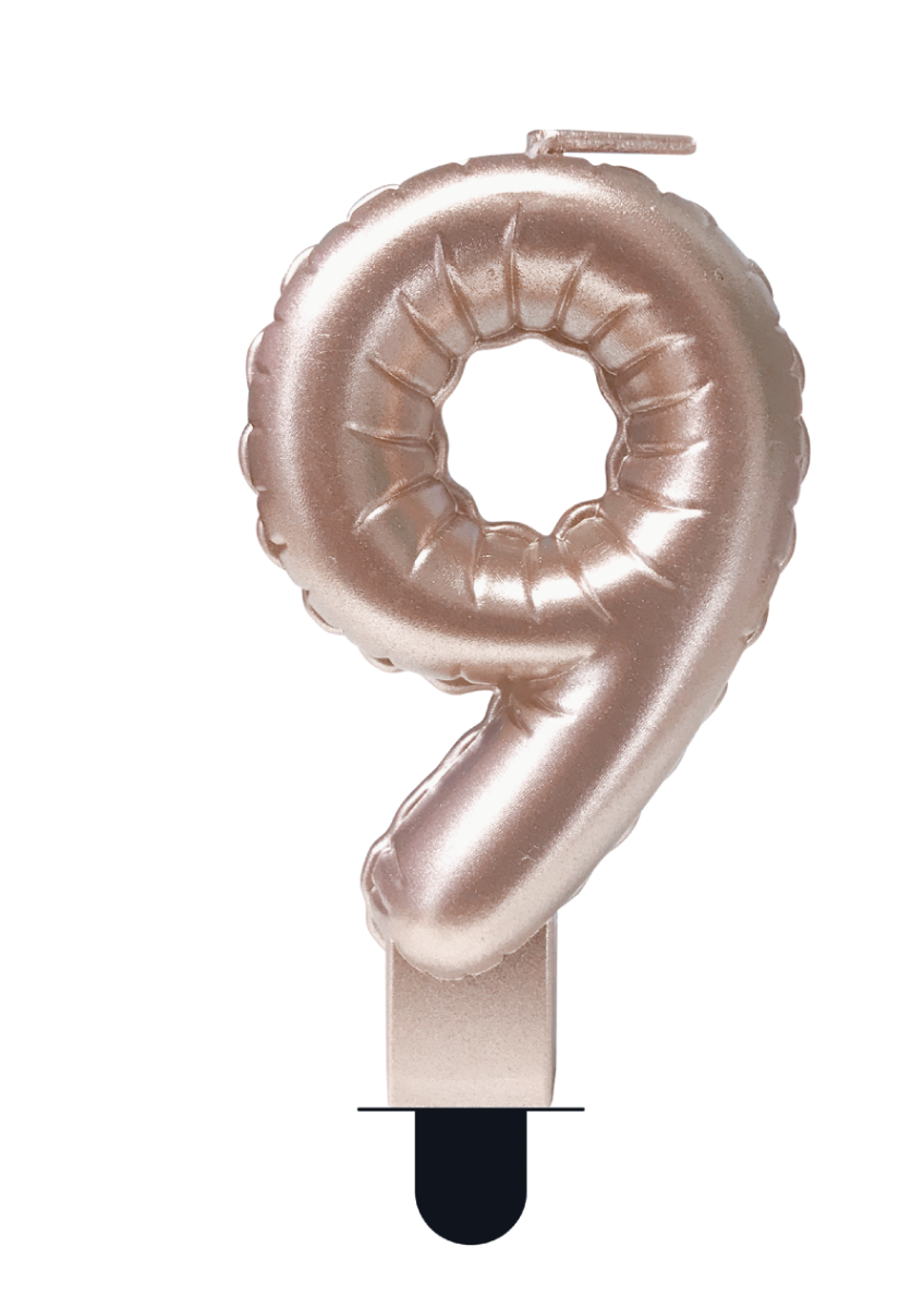 Balloon candle Rose Gold- 9