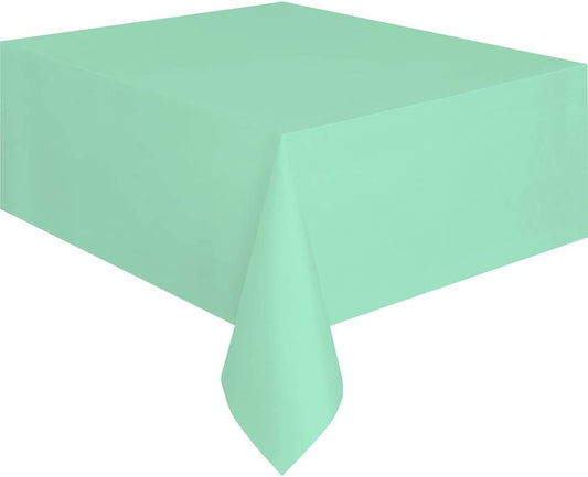 Light Mint Plastic Table Cover