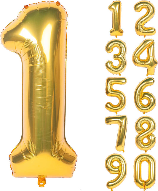 Gold Foil Number 1 balloon 40"