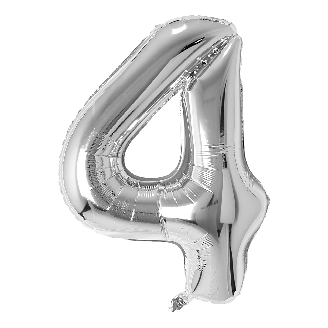 Silver Foil Number 4 balloon 40"